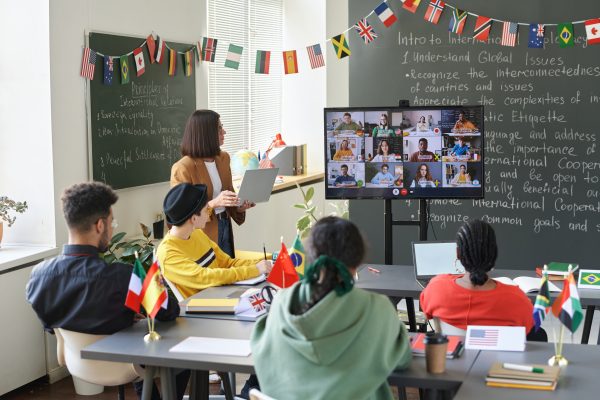 Online Conference in School Classroom education